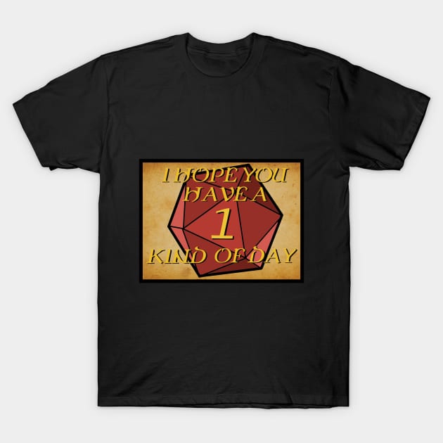 Dungeons & Dragons Nat 1 T-Shirt by JennLeeArt